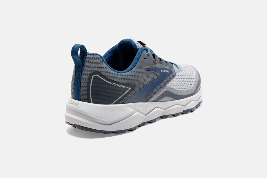 Brooks Divide 2 Trail Loopschoenen Heren - Grijs/Blauw - 431569IMQ